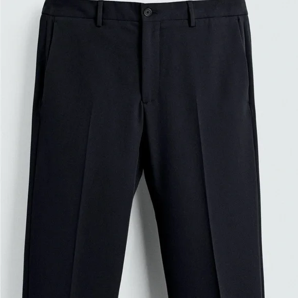 ZARA Navy Blue Slim Fit Blazer & Trouser Suit Set – Men’s EU 50 / US 40 - Picture 6 of 12